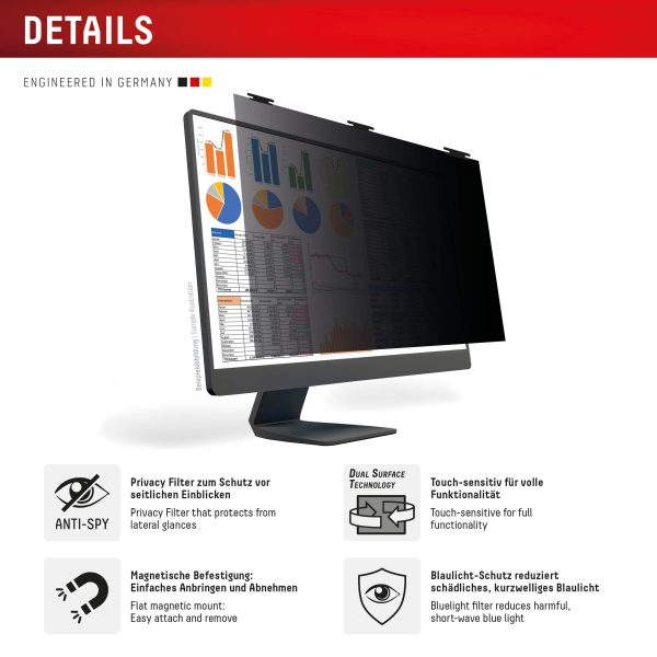 Displex Privacy Safe Desktop Uni 27Inch (16:9) - Afbeelding 2