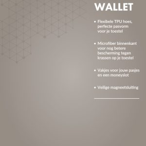 My Style Pos Forex Product Signing 20X15Cm Incl. Magneet/Klittenband My Style Flex Wallet Warm Taupe