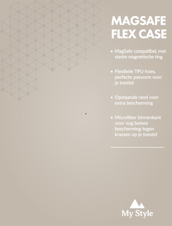 My Style Pos Forex Product Signing 20X15Cm Incl. Magneet/Klittenband My Style Magsafe Compatibel Protective Flex Case Antique White