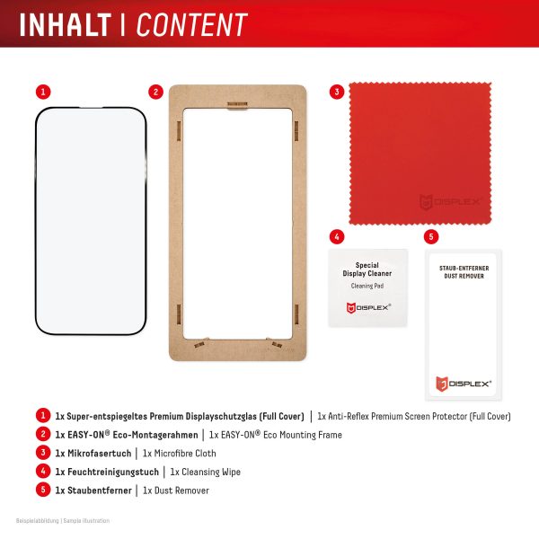 Displex Premium Glass Full Cover Anti-Reflex Iphone 17 Pro Max - Afbeelding 11