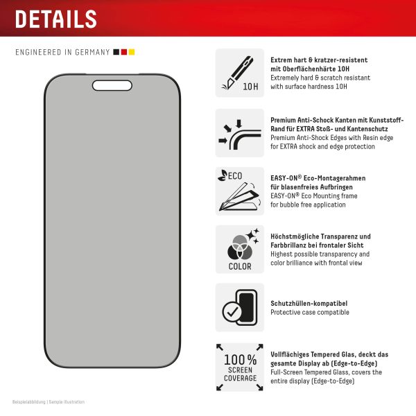 Displex Privacy Glass Fc Iphone 17/17 Pro - Afbeelding 2