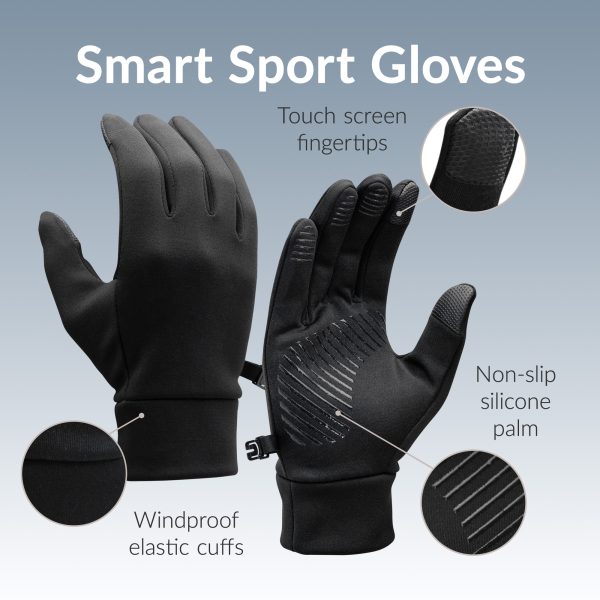 Mobilize Smart Sports Gloves (M) Black - Afbeelding 2