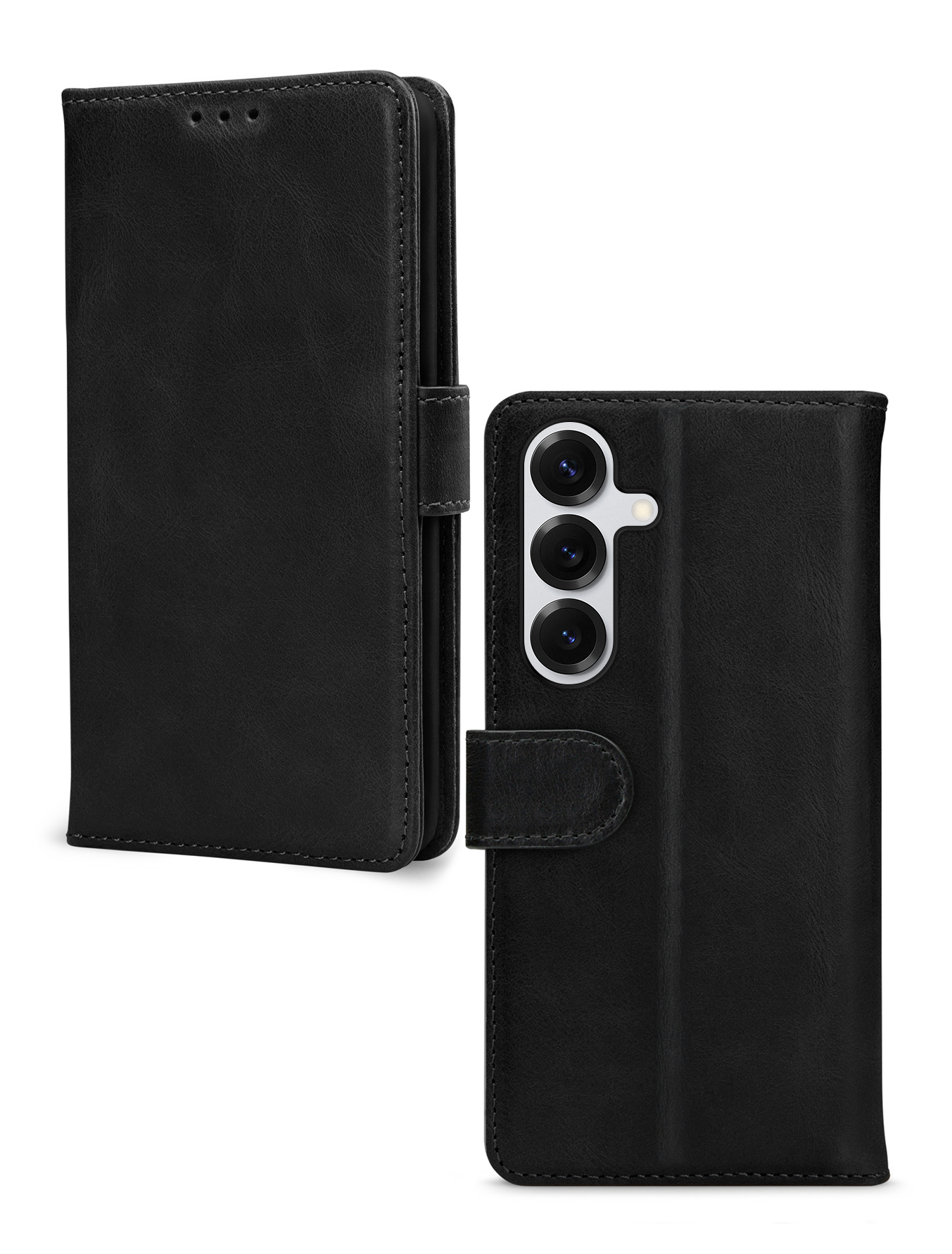 Mobilize Leather Wallet Samsung Galaxy S25 5G Black - Afbeelding 2