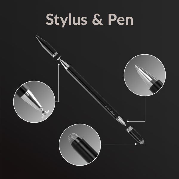 Mobilize High Sensitive 2In1 Capacitive Stylus Pen Black - Afbeelding 2
