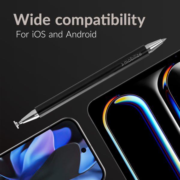 Mobilize High Sensitive 2In1 Capacitive Stylus Pen Black - Afbeelding 3