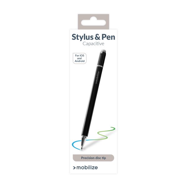 Mobilize High Sensitive 2In1 Capacitive Stylus Pen Black - Afbeelding 8