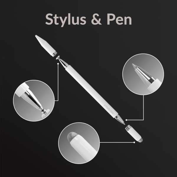 Mobilize High Sensitive 2In1 Capacitive Stylus Pen White - Afbeelding 2