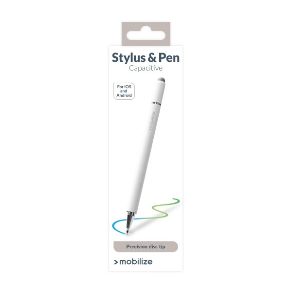 Mobilize High Sensitive 2In1 Capacitive Stylus Pen White - Afbeelding 8
