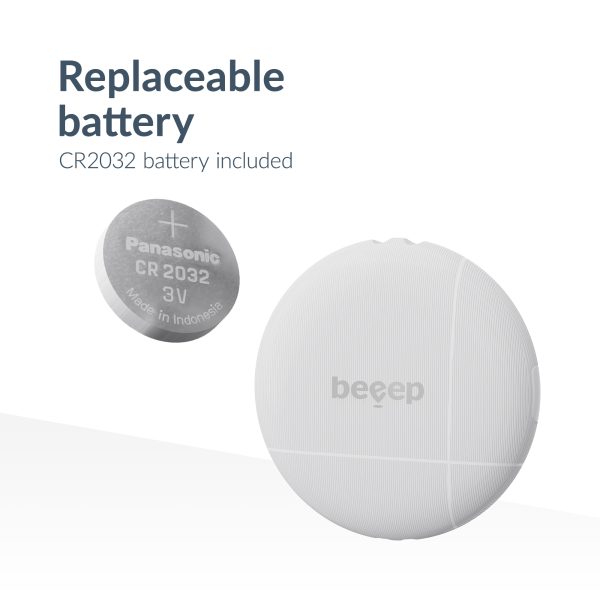 Beeep Betag Find My Tracker White & Keychain White - 3 Pack - Afbeelding 8