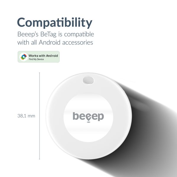 Beeep Betag Android Tracker White & Keychain White - 1 Pack - Afbeelding 9