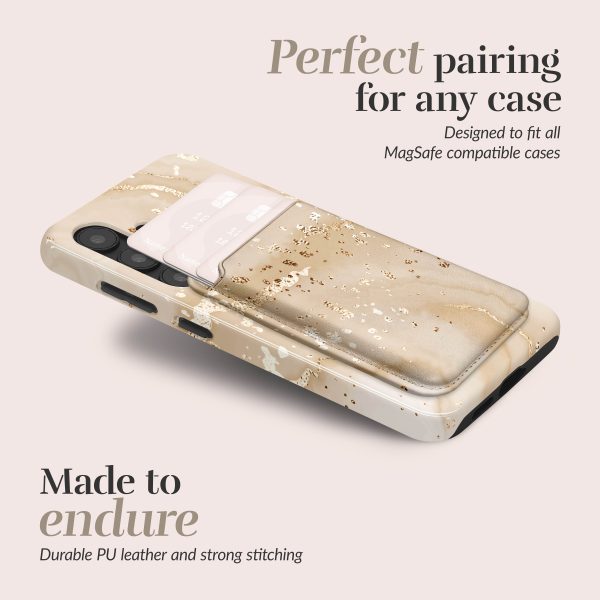 Mio By Mobilize Mio Gold Marble Magsafe Compatible Card Holder - Afbeelding 3