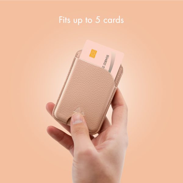 My Style Magsafe Compatible Magnet Card Holder With Stand Function Soft Pink - Afbeelding 4