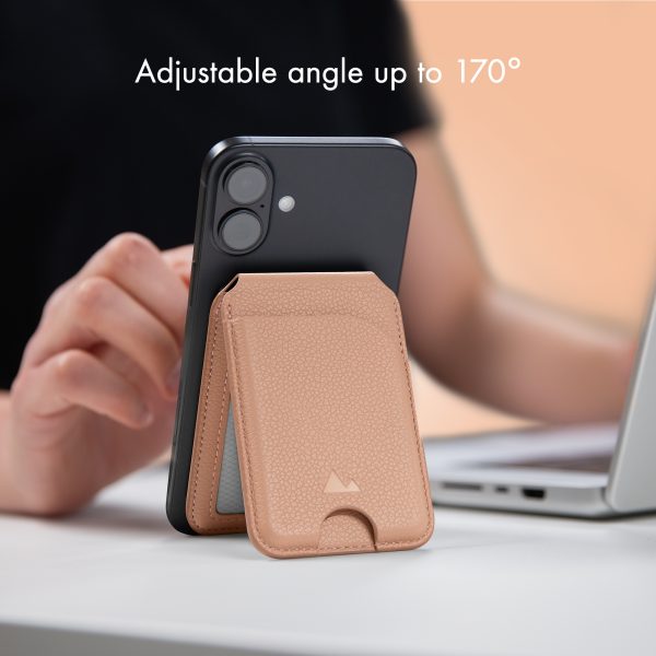 My Style Magsafe Compatible Magnet Card Holder With Stand Function Soft Pink - Afbeelding 6