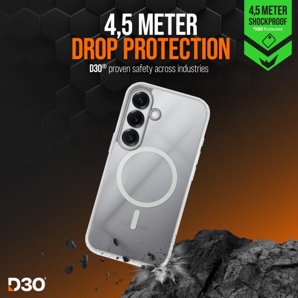 Striker X-Core - D3O Xtreme Impact Mag Case - Clear - Samsung S25 5G - Afbeelding 3