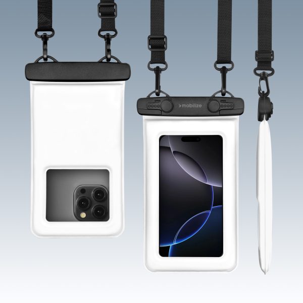Mobilize Universal Waterproof Floating Bag Incl. Lanyard White - Afbeelding 2