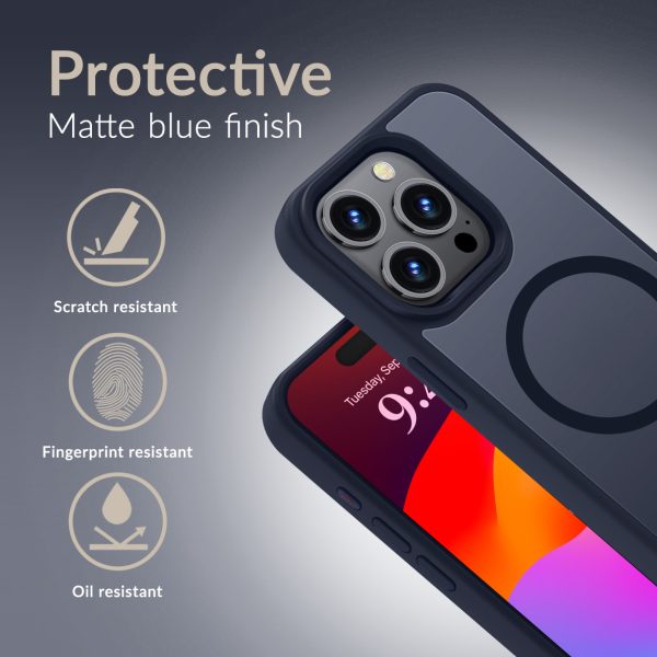 Mobilize Magsafe Compatible Hybrid Pro Case Apple Iphone 13/14/15 Blue - Afbeelding 2