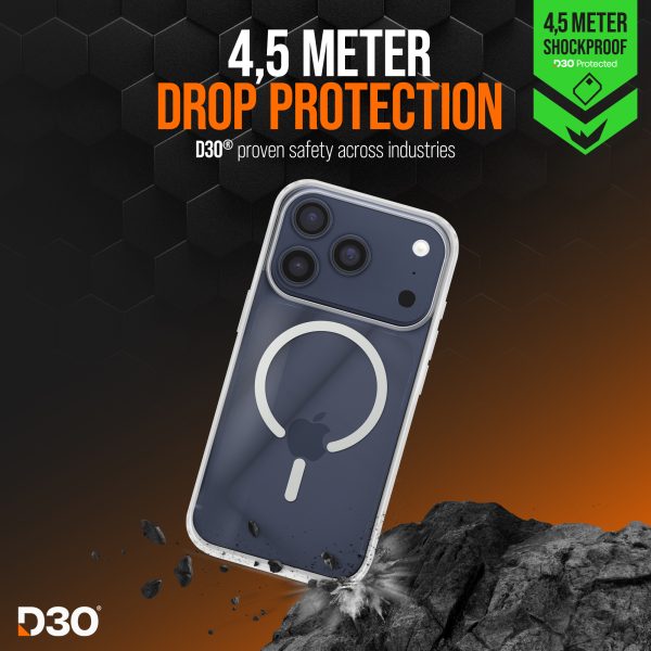 Striker X-Core - D3O Xtreme Impact Mag Case Pro - Clear - Apple Iphone 17 Pro Max - Afbeelding 3