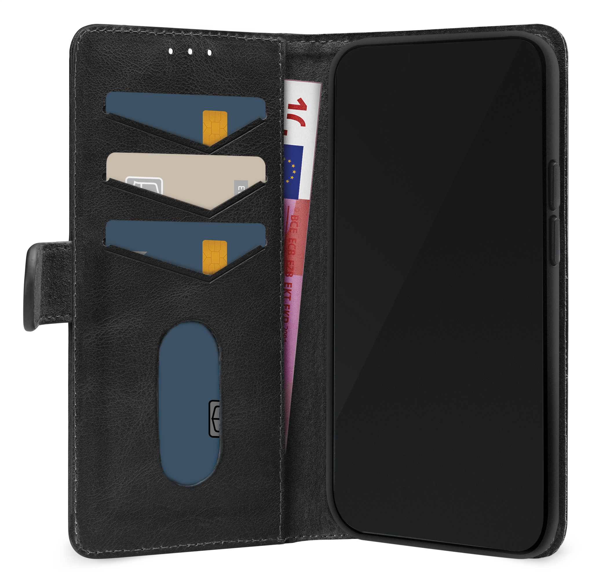 Mobilize Leather Wallet Apple Iphone 17 Black - Afbeelding 3
