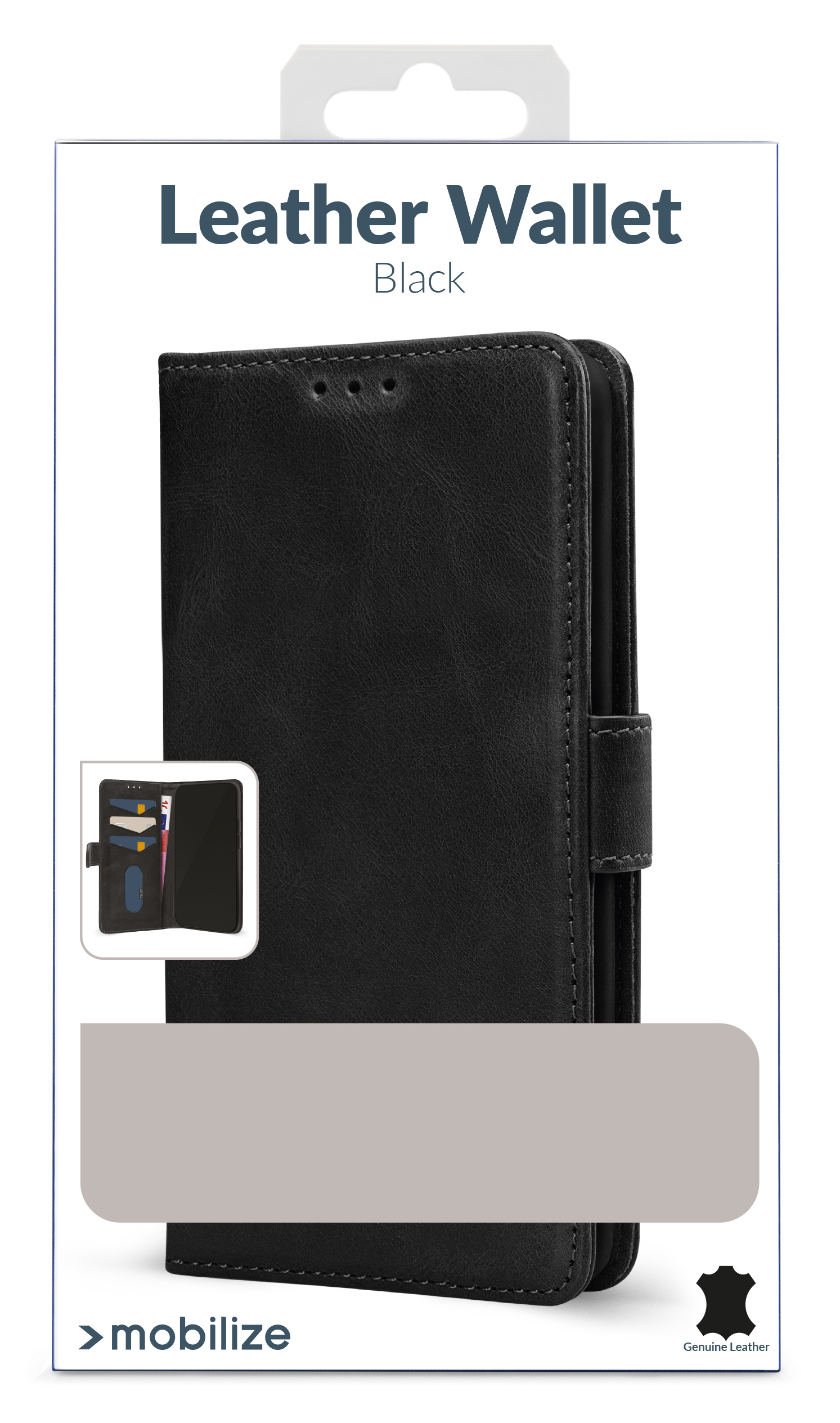 Mobilize Leather Wallet Apple Iphone 17 Black - Afbeelding 5