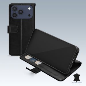 Mobilize Leather Wallet Apple Iphone 17 Pro Max Black