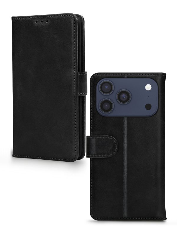 Mobilize Leather Wallet Apple Iphone 17 Pro Max Black - Afbeelding 2