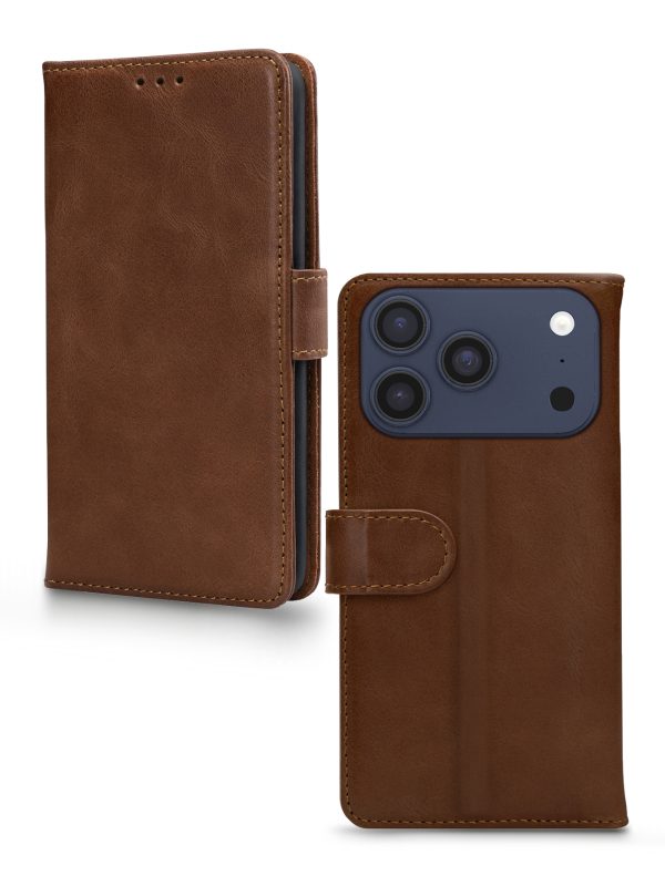 Mobilize Leather Wallet Apple Iphone 17 Pro Max Brown - Afbeelding 2