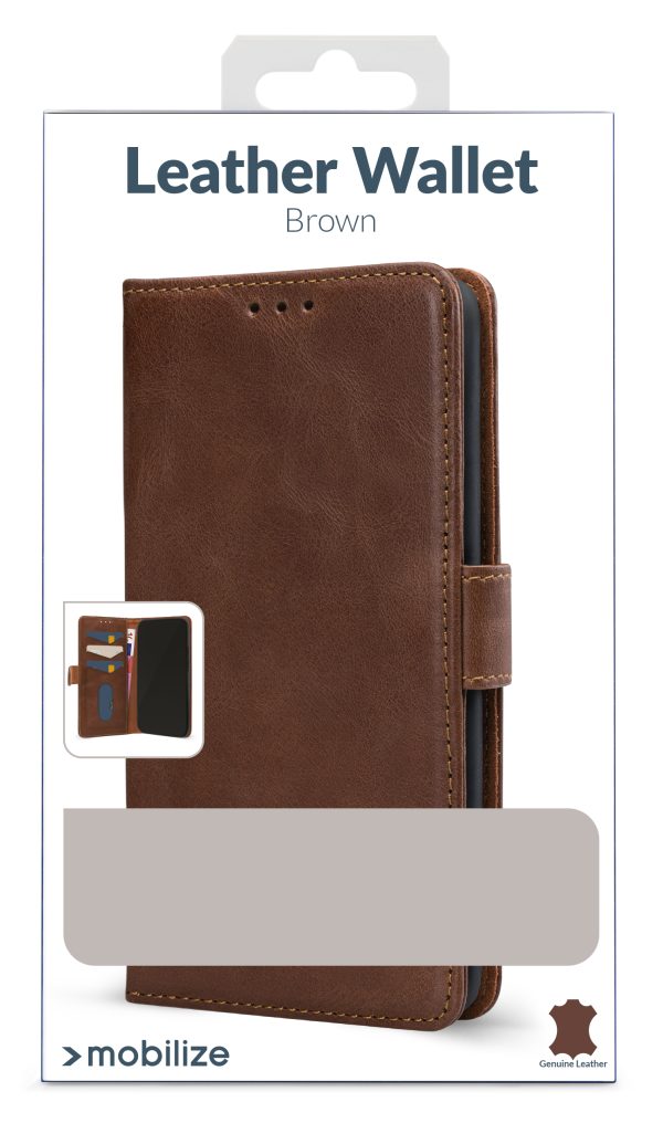 Mobilize Leather Wallet Apple Iphone 17 Pro Max Brown - Afbeelding 5