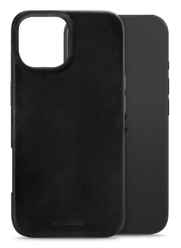Mobilize Magsafe Compatible Premium Leather Case Apple Iphone 17 Black