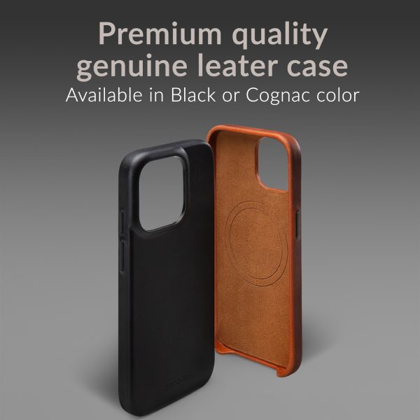 Mobilize Magsafe Compatible Premium Leather Case Apple Iphone 17 Pro Max Black - Afbeelding 3