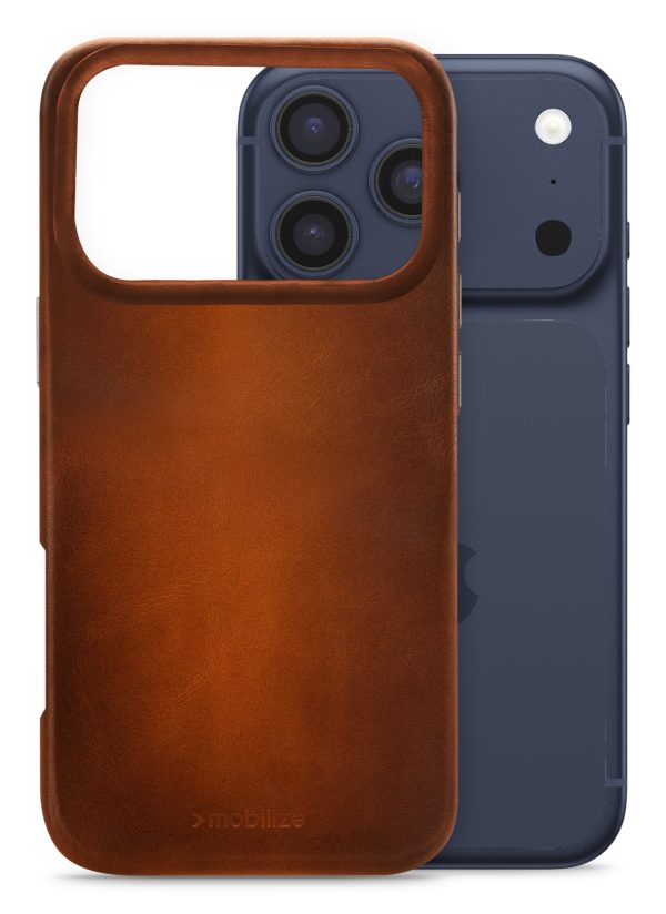 Mobilize Magsafe Compatible Premium Leather Case Apple Iphone 17 Pro Burned Cognac
