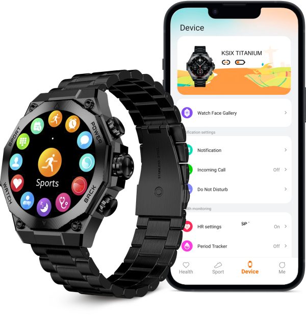 Ksix Smartwatch Titanium Black - Afbeelding 5