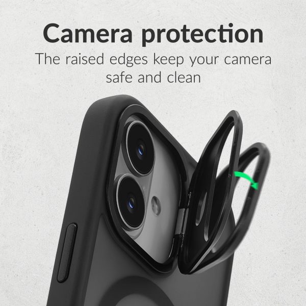 Mobilize Magsafe Compatible Hybrid Pro Case With Camera Stand Apple Iphone 17 Pro Max Black - Afbeelding 6