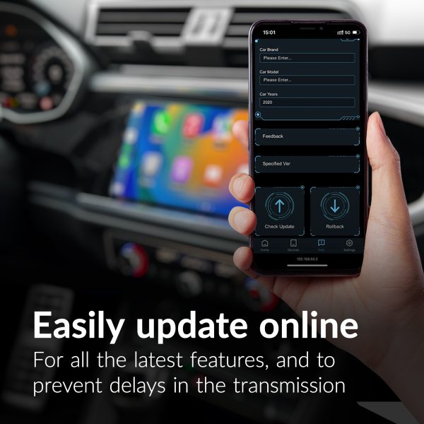 Mobilize Premium 2In1 Adapter For Wireless Apple Carplay/Android Auto Black - Afbeelding 8