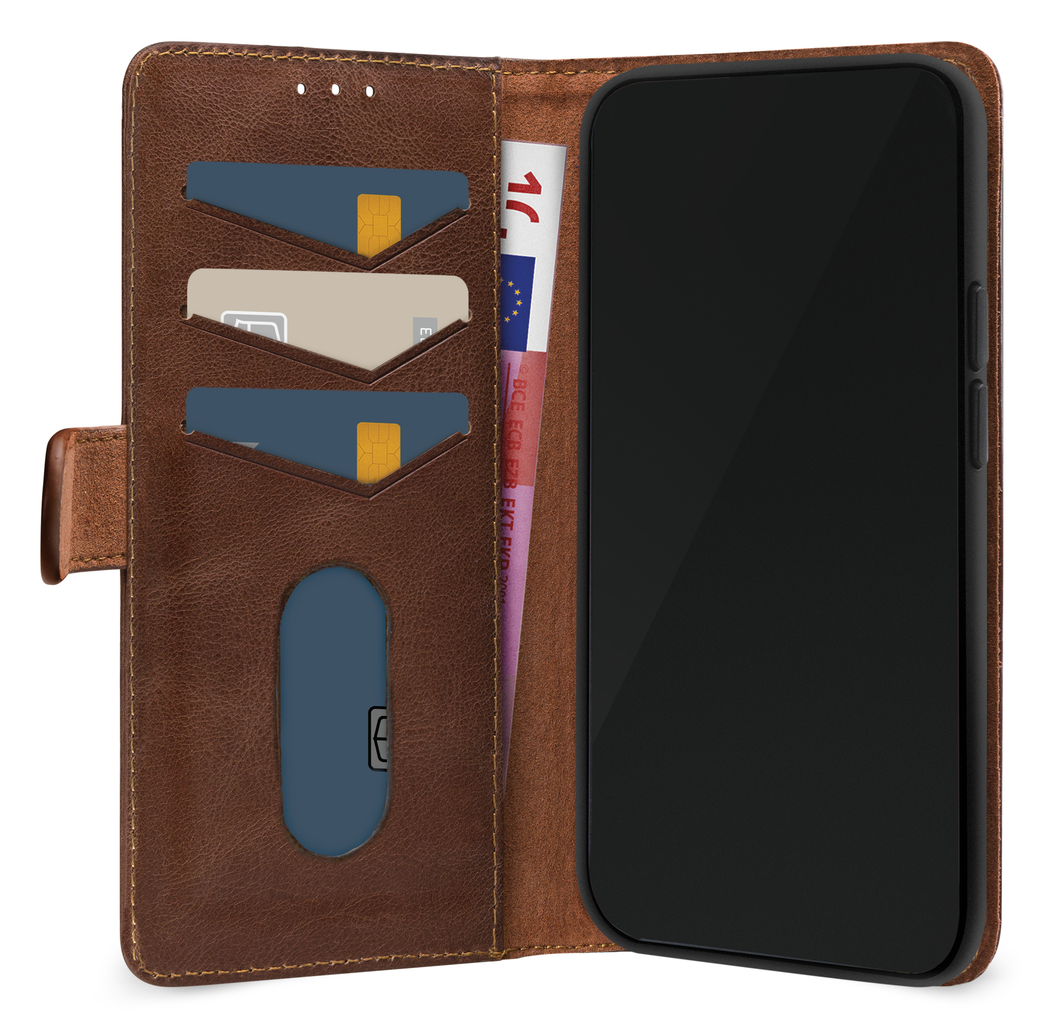 Mobilize Leather Wallet Samsung Galaxy A17 (4G/5G) Brown - Afbeelding 3