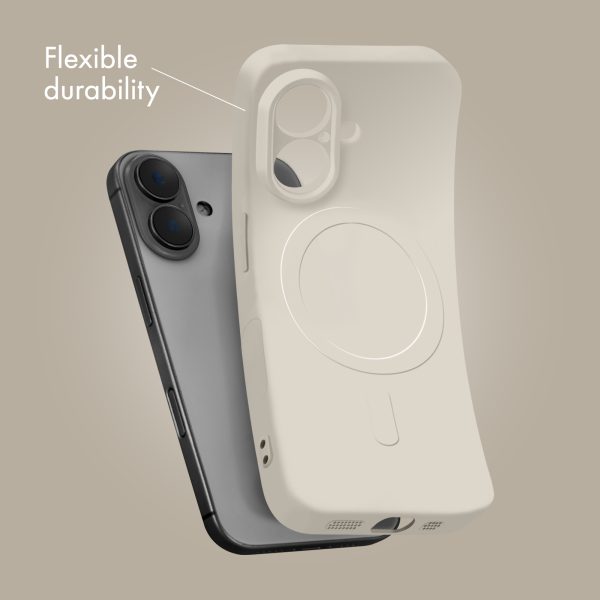 My Style Protective Flex Magsafe Compatible Case For Iphone Air Antique White - Afbeelding 3