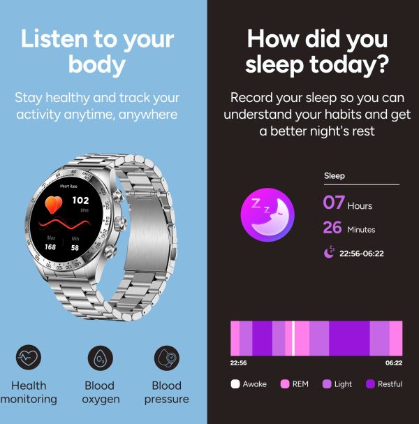 Ksix Smartwatch Elite With Amoled-Display Silver - Afbeelding 8