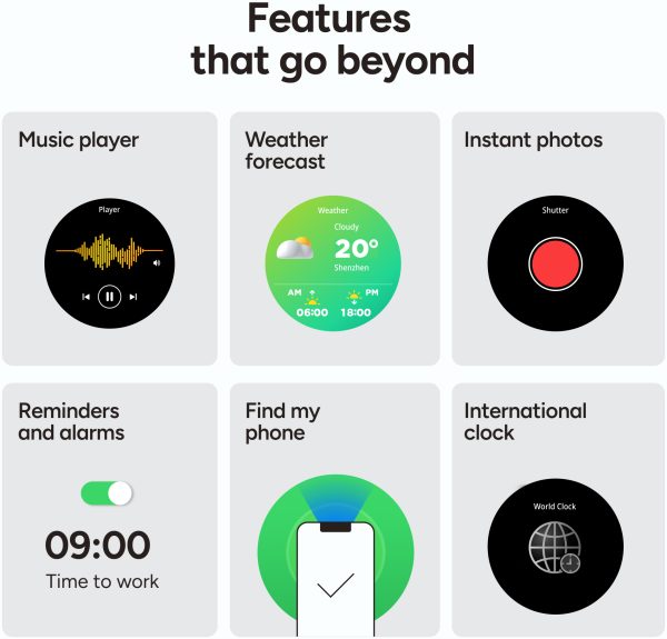 Ksix Smartwatch Elite With Amoled-Display Silver - Afbeelding 9
