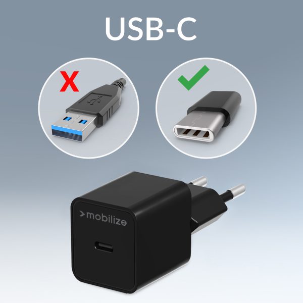 Mobilize Bulk Mobilize Wall Charger Usb-C 20W Black (Bulk) - Afbeelding 6