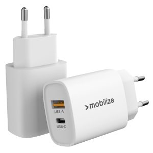 Mobilize Bulk Mobilize Wall Charger Usb-C + Usb 20W White (Bulk)